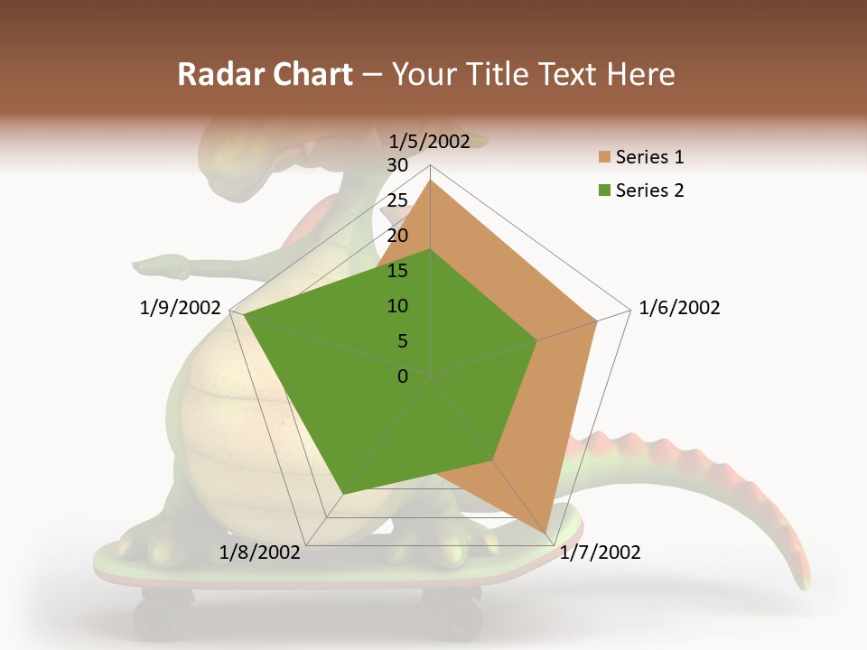 Isolated Dragon Illustration PowerPoint Template
