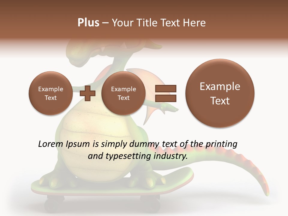Isolated Dragon Illustration PowerPoint Template