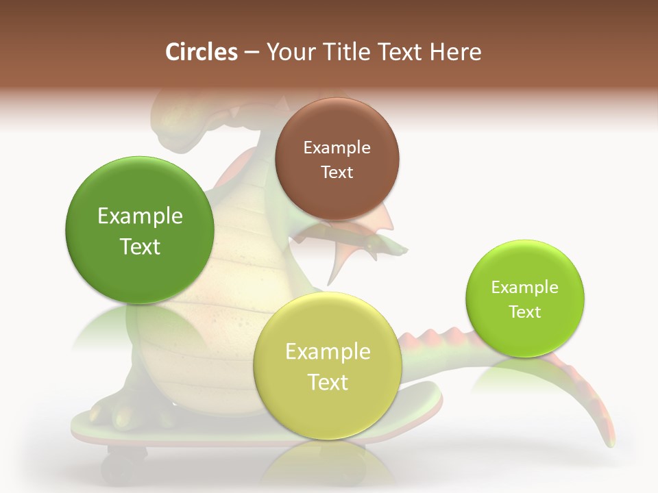 Isolated Dragon Illustration PowerPoint Template