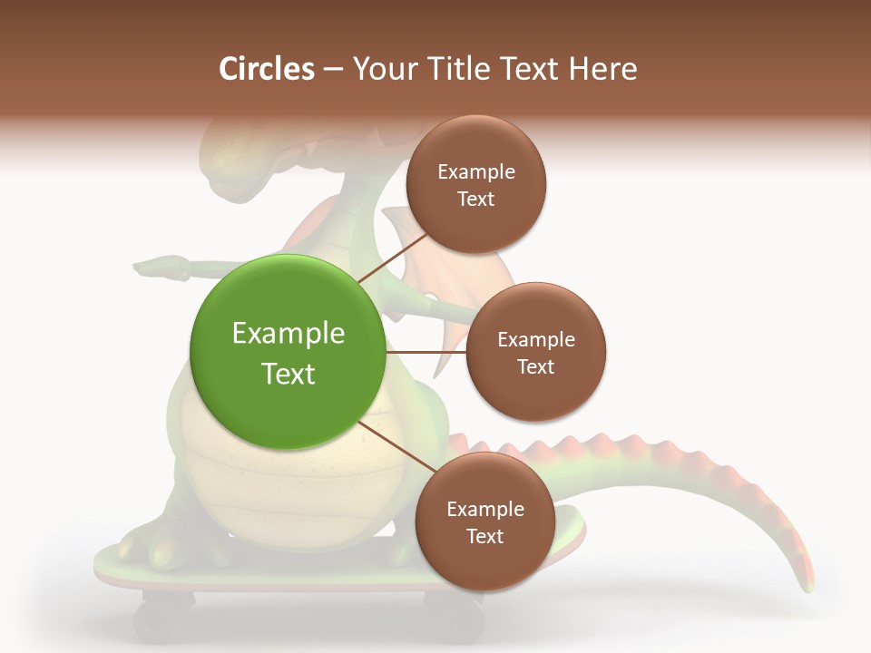 Isolated Dragon Illustration PowerPoint Template