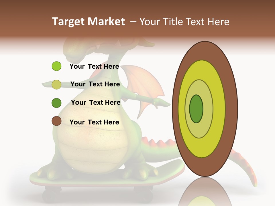 Isolated Dragon Illustration PowerPoint Template