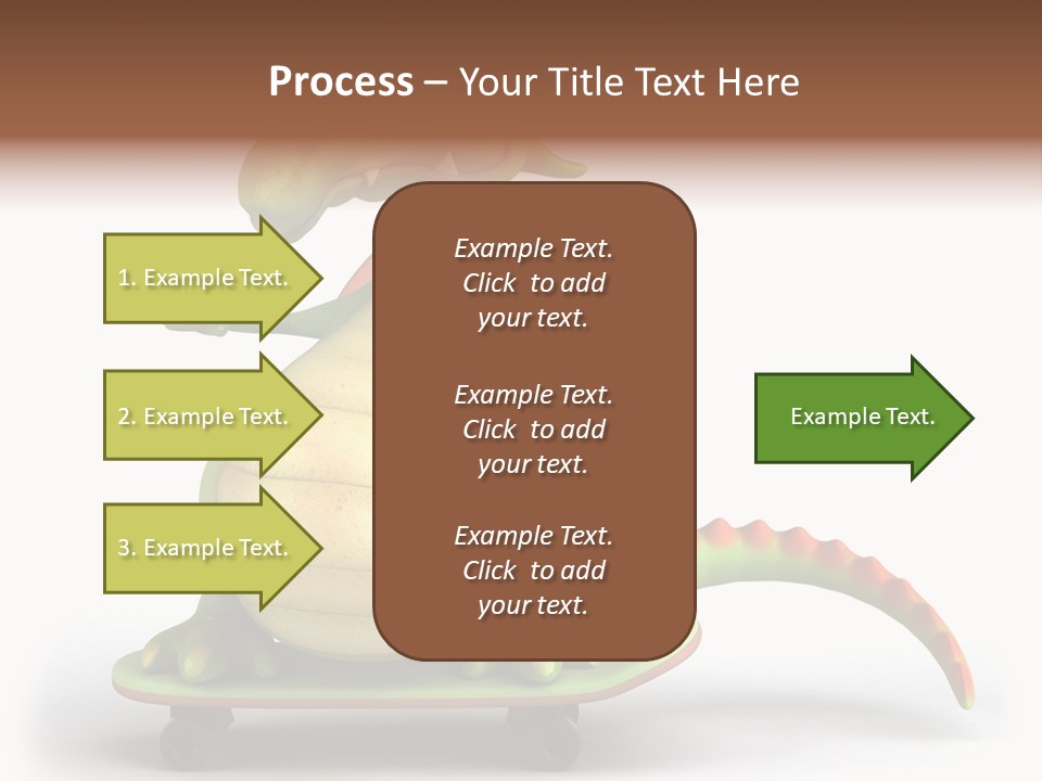 Isolated Dragon Illustration PowerPoint Template