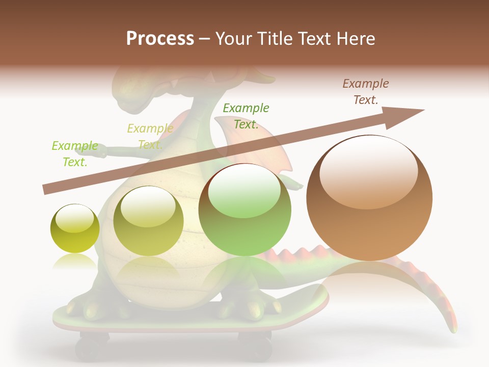 Isolated Dragon Illustration PowerPoint Template