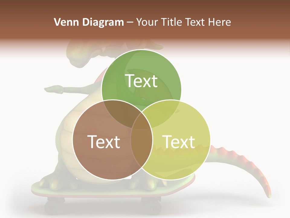 Isolated Dragon Illustration PowerPoint Template