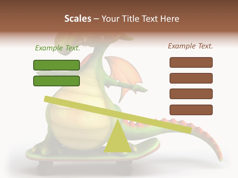 Isolated Dragon Illustration PowerPoint Template