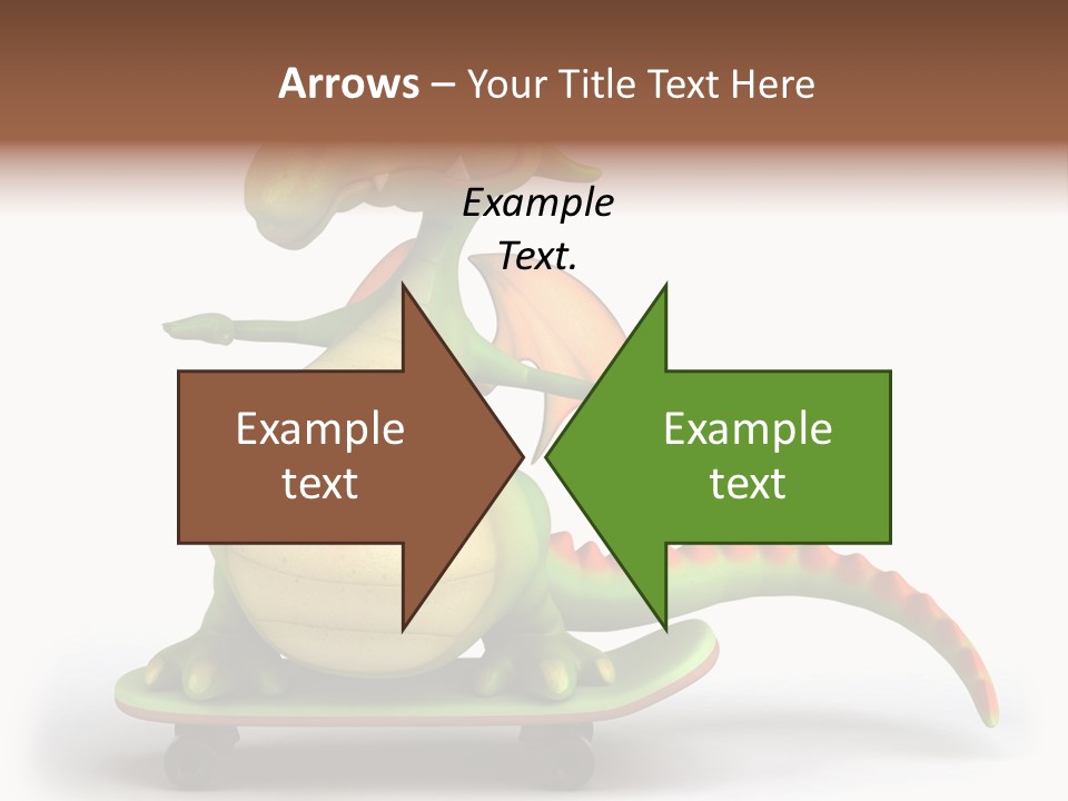 Isolated Dragon Illustration PowerPoint Template