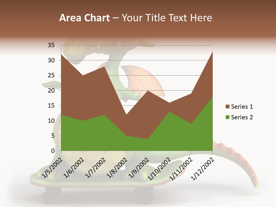 Isolated Dragon Illustration PowerPoint Template