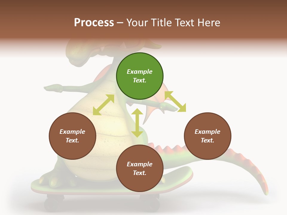 Isolated Dragon Illustration PowerPoint Template