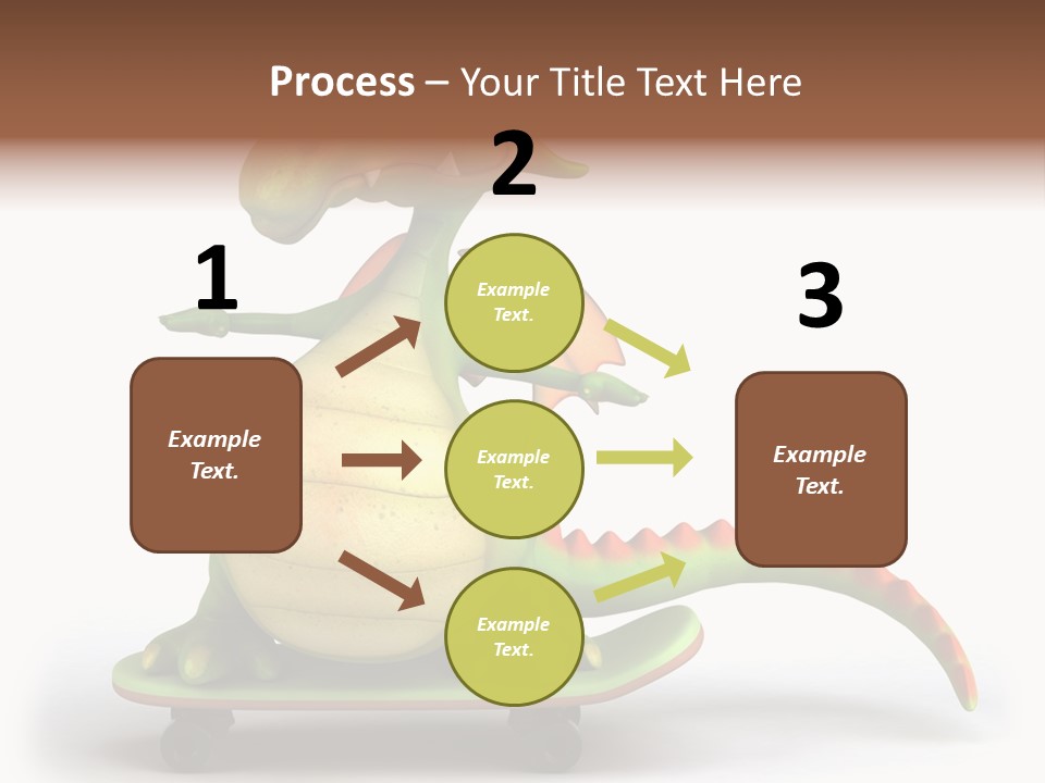 Isolated Dragon Illustration PowerPoint Template