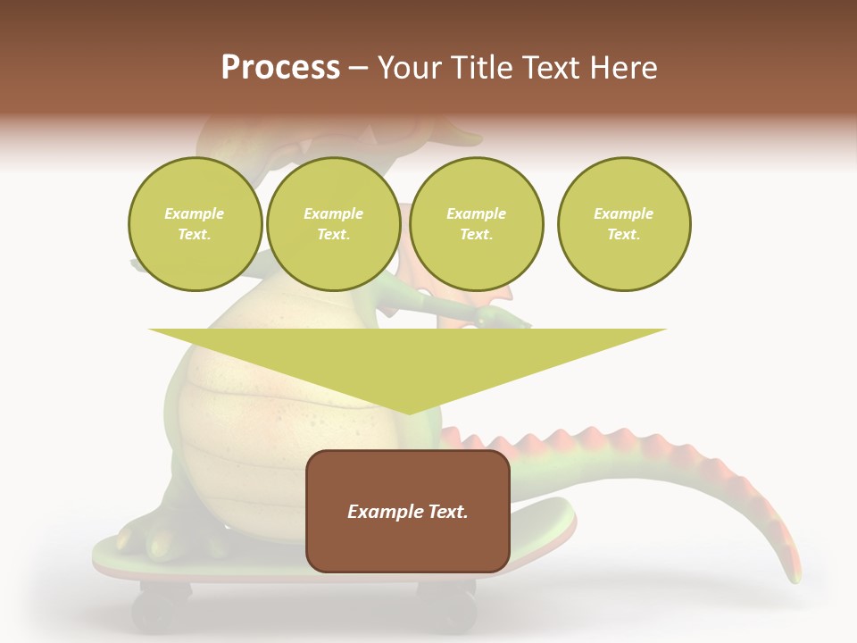 Isolated Dragon Illustration PowerPoint Template