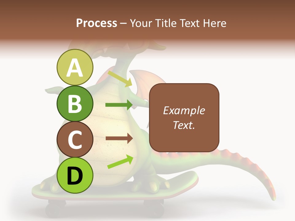 Isolated Dragon Illustration PowerPoint Template