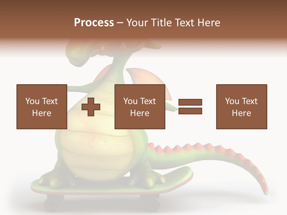 Isolated Dragon Illustration PowerPoint Template