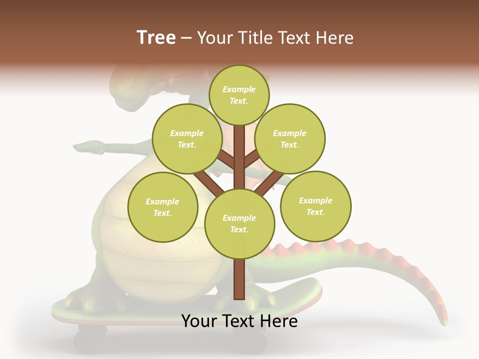 Isolated Dragon Illustration PowerPoint Template