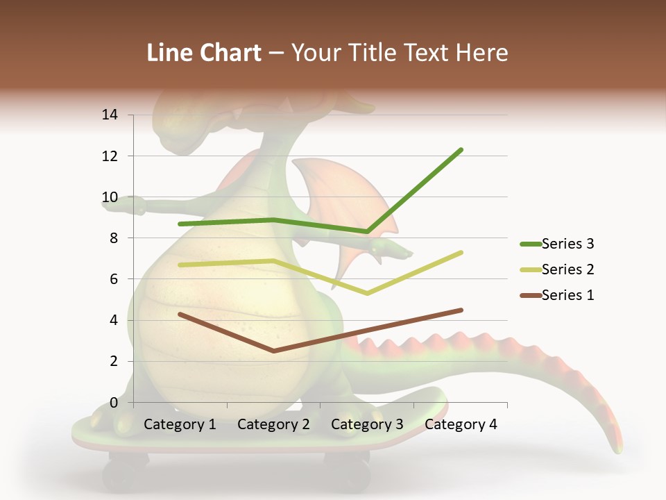 Isolated Dragon Illustration PowerPoint Template