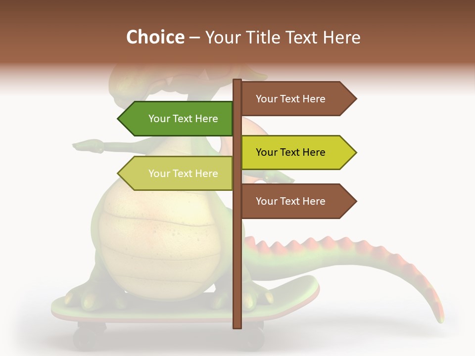 Isolated Dragon Illustration PowerPoint Template