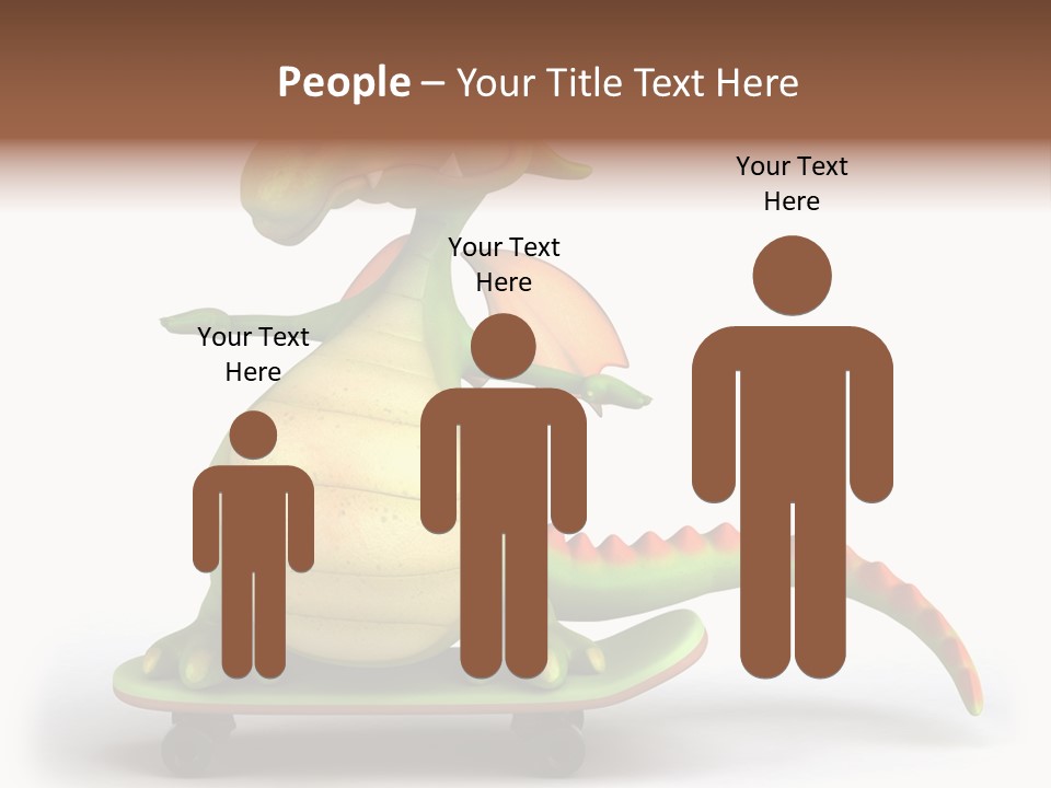 Isolated Dragon Illustration PowerPoint Template