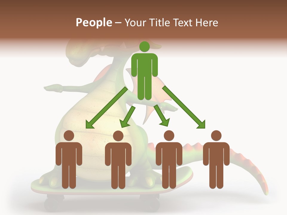 Isolated Dragon Illustration PowerPoint Template