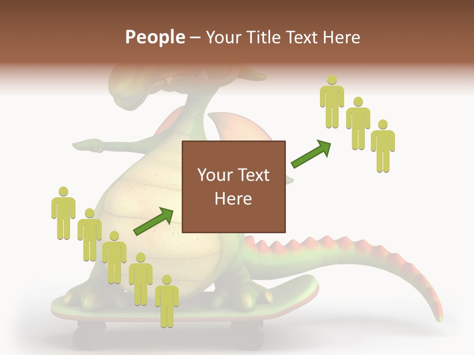Isolated Dragon Illustration PowerPoint Template