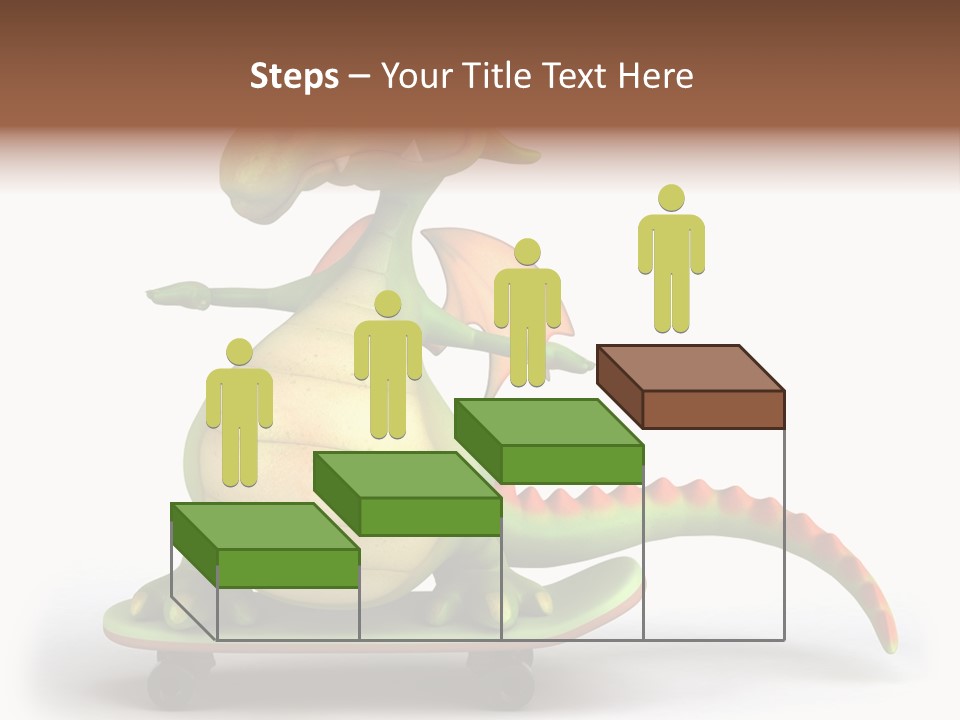 Isolated Dragon Illustration PowerPoint Template