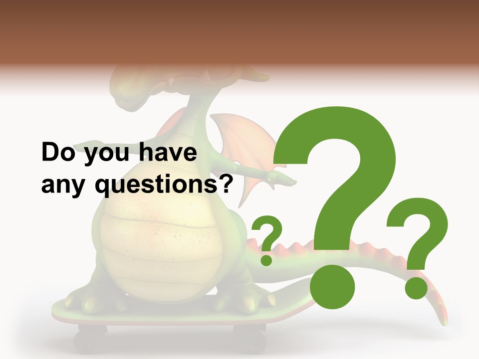 Isolated Dragon Illustration PowerPoint Template