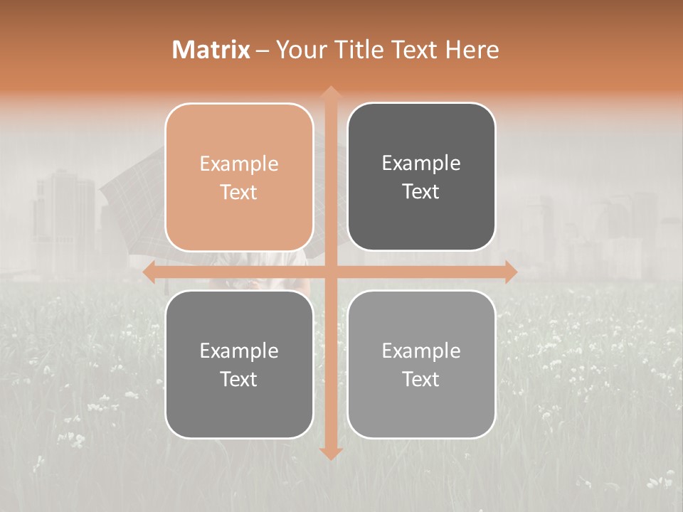 Umbrella Grass Crisis PowerPoint Template