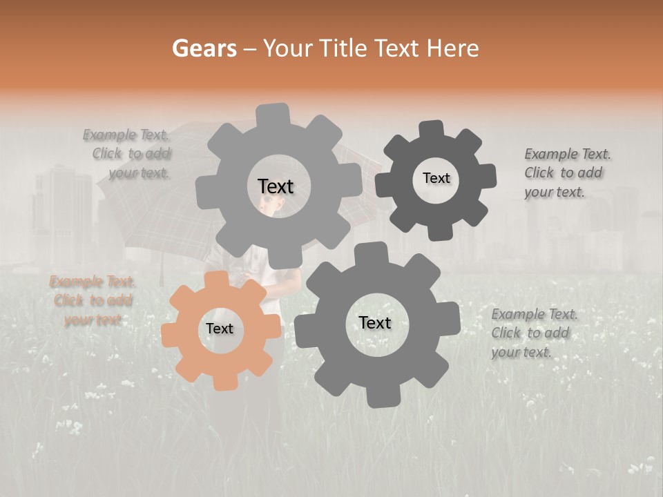 Umbrella Grass Crisis PowerPoint Template