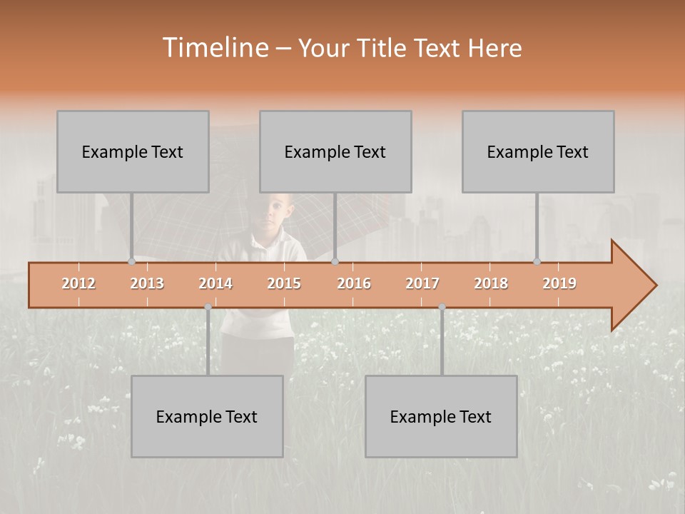 Umbrella Grass Crisis PowerPoint Template