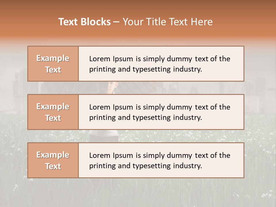 Umbrella Grass Crisis PowerPoint Template