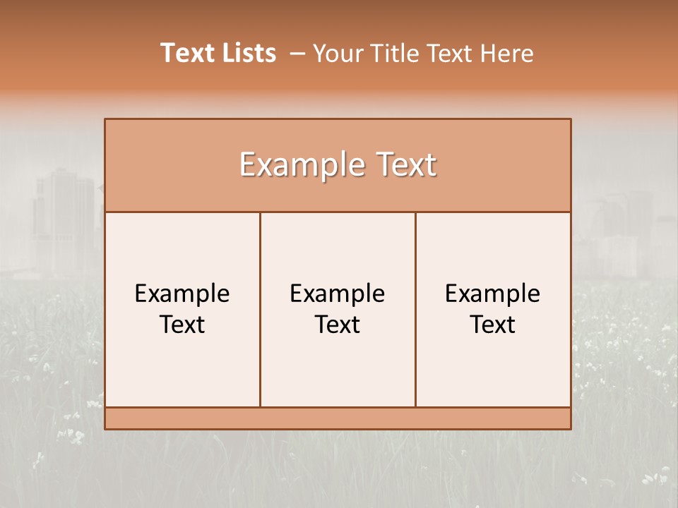 Umbrella Grass Crisis PowerPoint Template