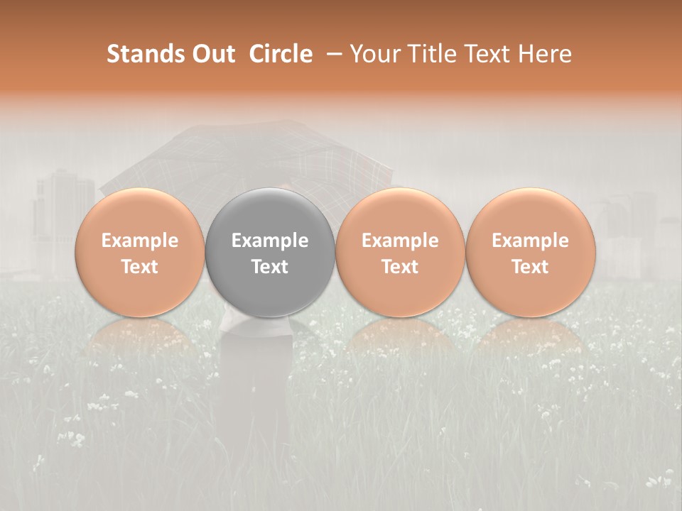 Umbrella Grass Crisis PowerPoint Template