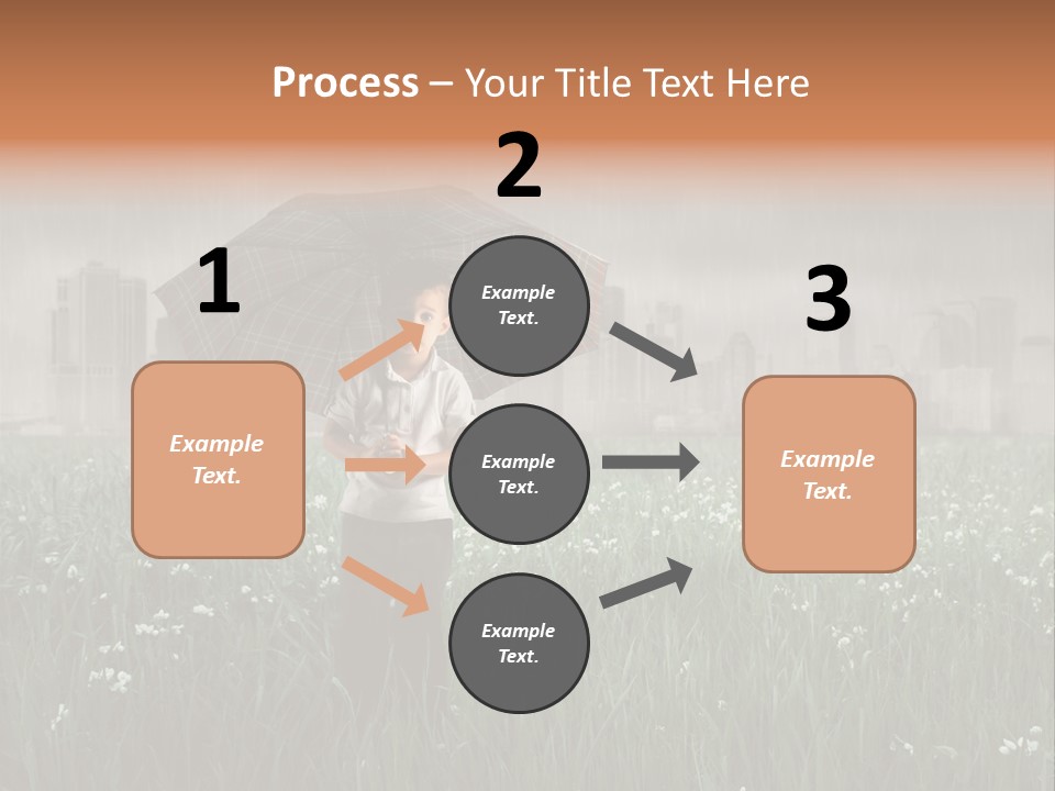 Umbrella Grass Crisis PowerPoint Template