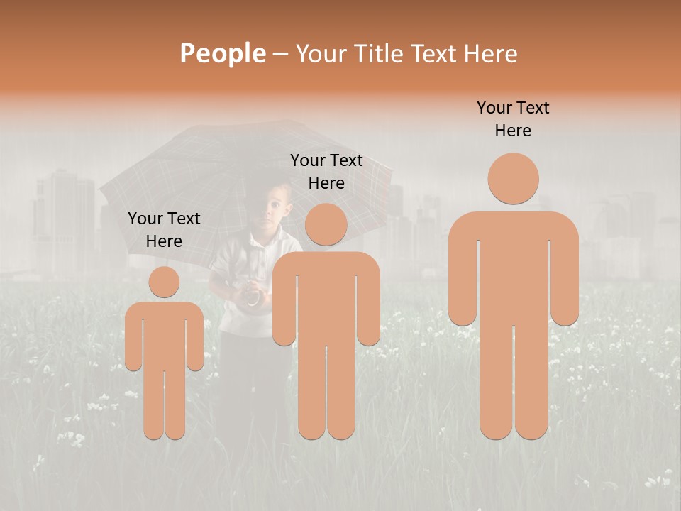 Umbrella Grass Crisis PowerPoint Template
