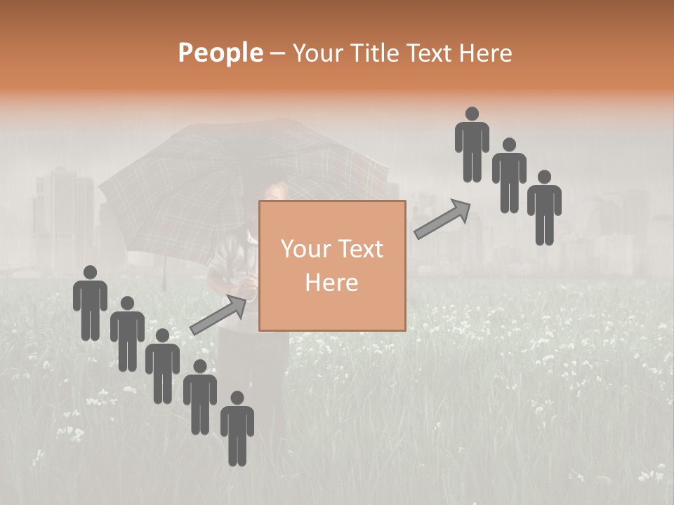Umbrella Grass Crisis PowerPoint Template