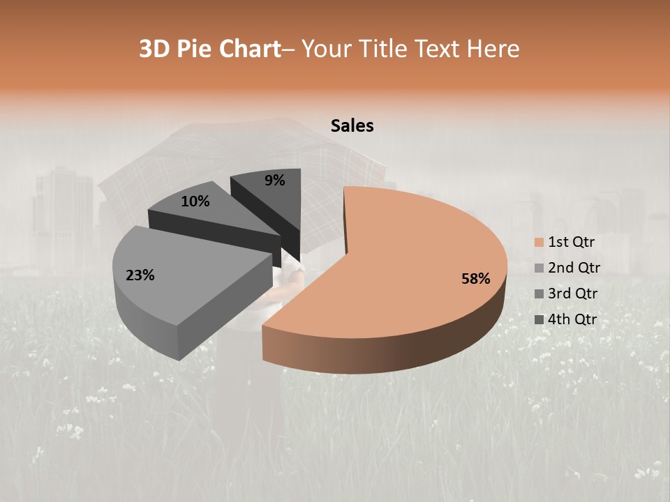 Umbrella Grass Crisis PowerPoint Template