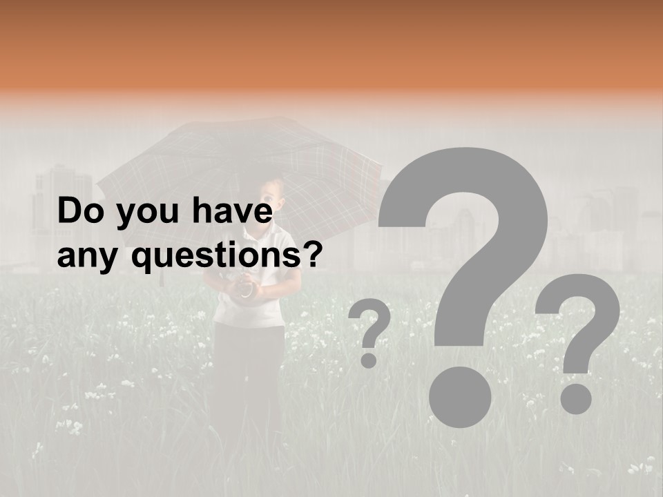 Umbrella Grass Crisis PowerPoint Template