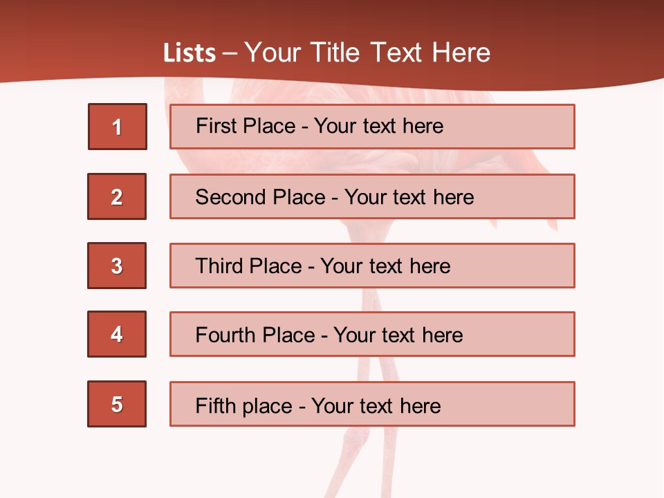 Animal Flamingo Subtropics PowerPoint Template