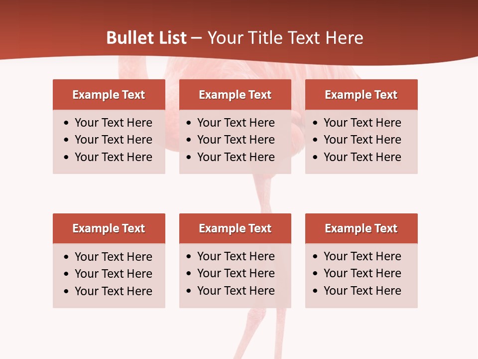 Animal Flamingo Subtropics PowerPoint Template