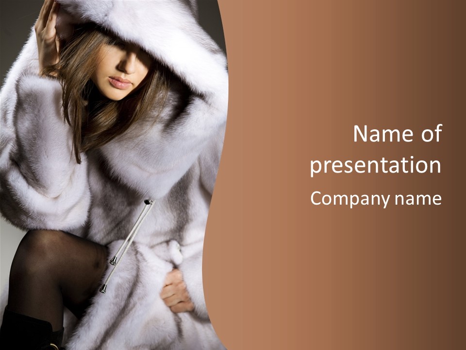 Woman Beauty Beautiful PowerPoint Template