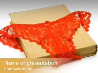 Single Panties Beautiful PowerPoint Template