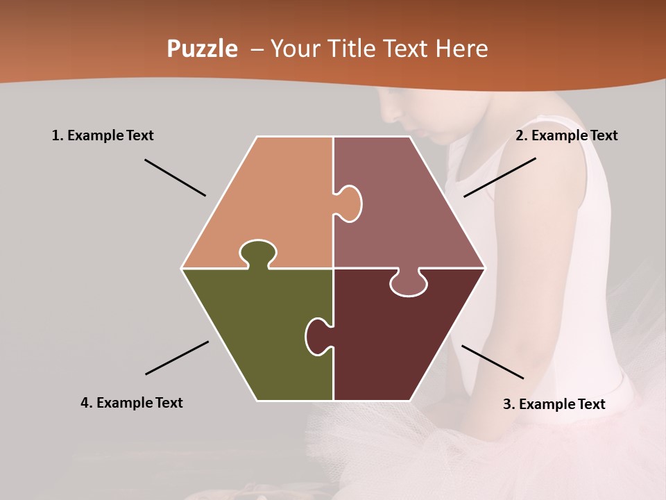 Portrait Petite Daughter PowerPoint Template