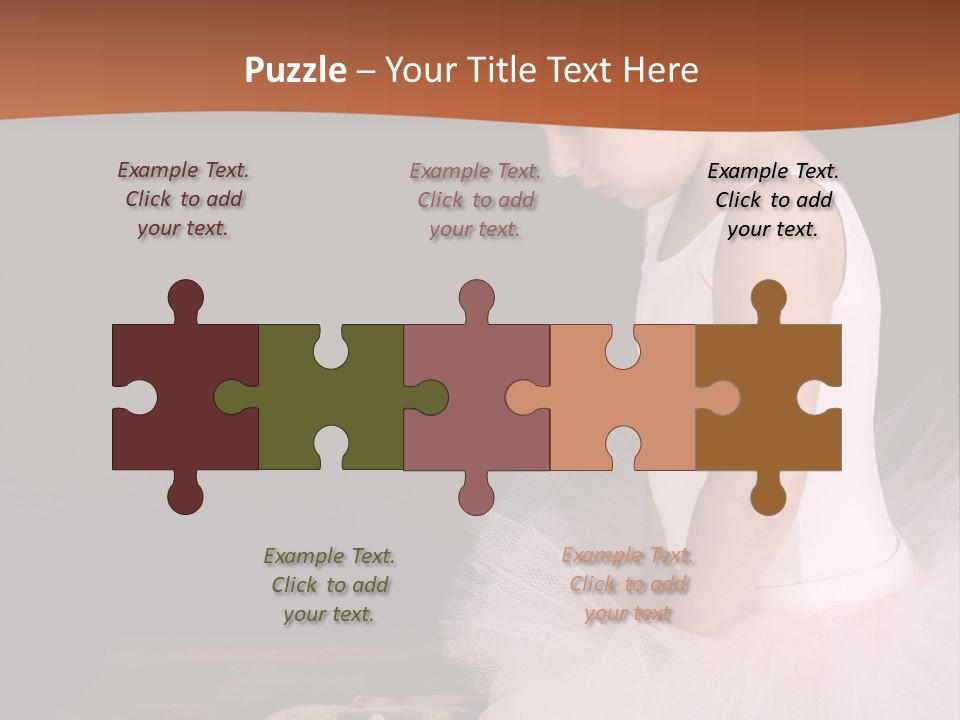 Portrait Petite Daughter PowerPoint Template