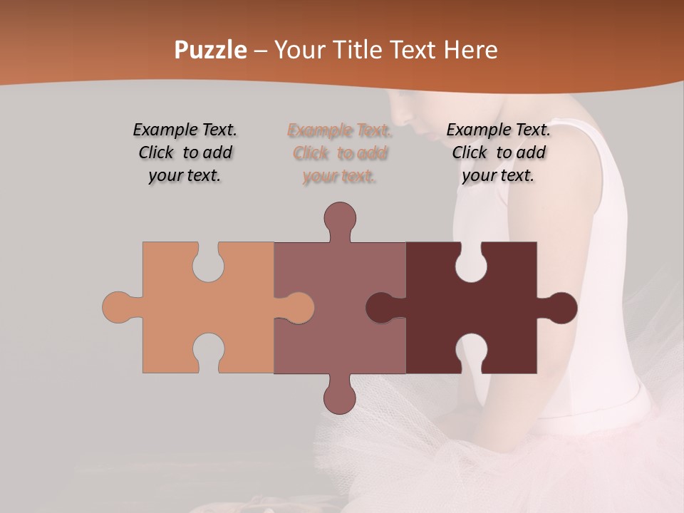 Portrait Petite Daughter PowerPoint Template