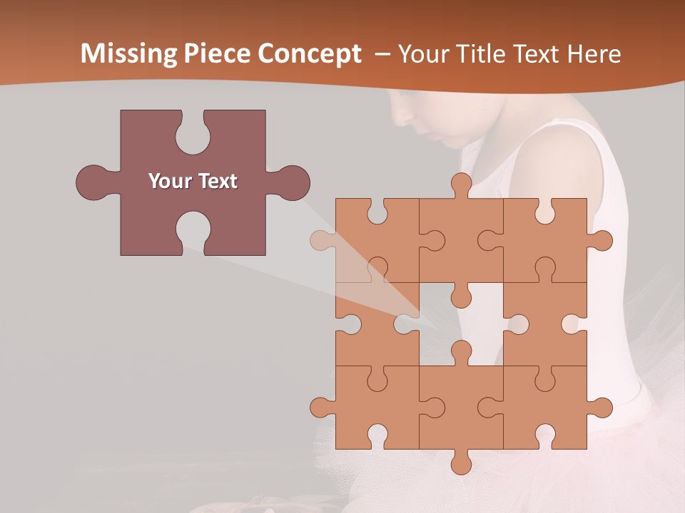 Portrait Petite Daughter PowerPoint Template