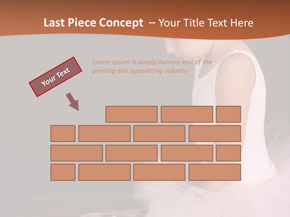 Portrait Petite Daughter PowerPoint Template