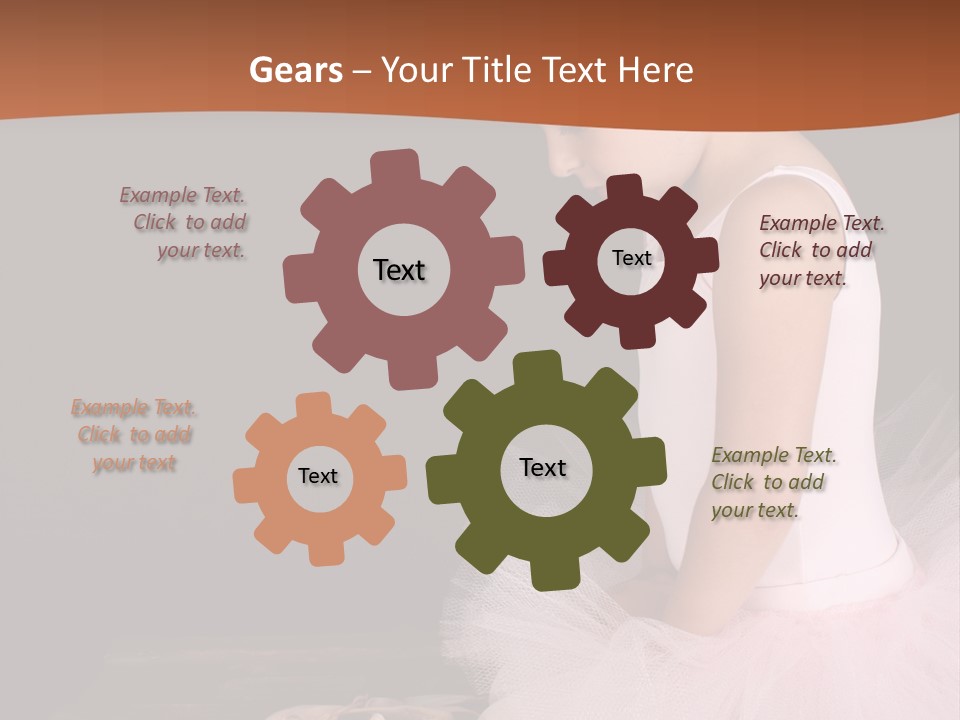 Portrait Petite Daughter PowerPoint Template