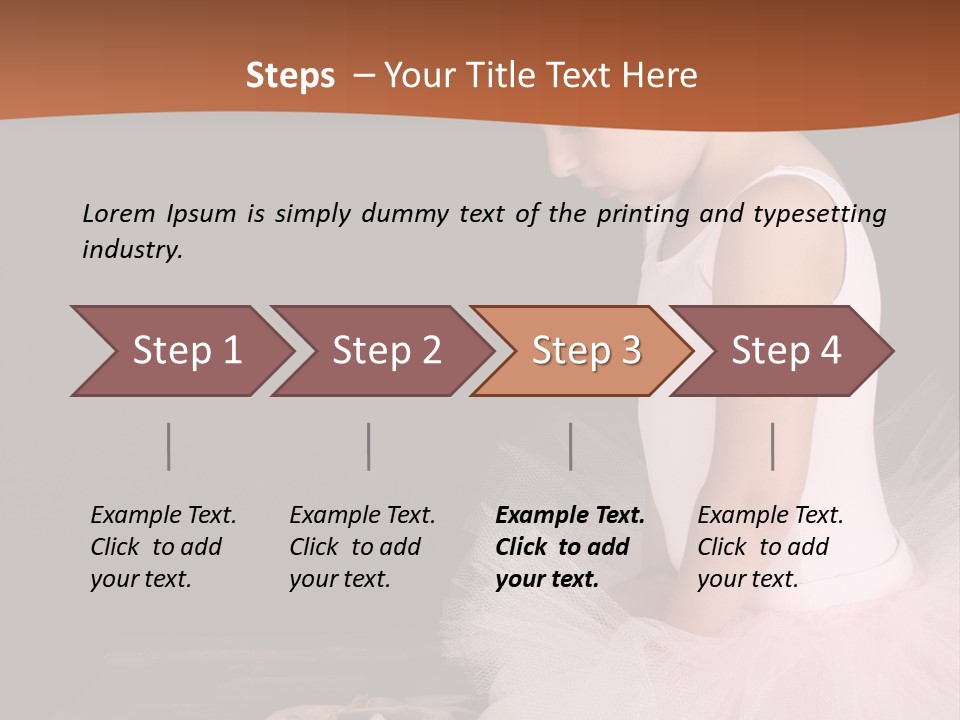 Portrait Petite Daughter PowerPoint Template