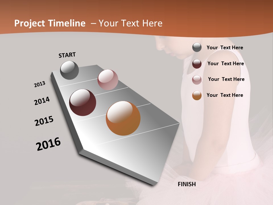 Portrait Petite Daughter PowerPoint Template