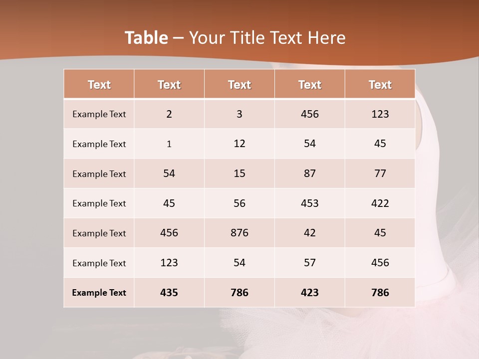 Portrait Petite Daughter PowerPoint Template