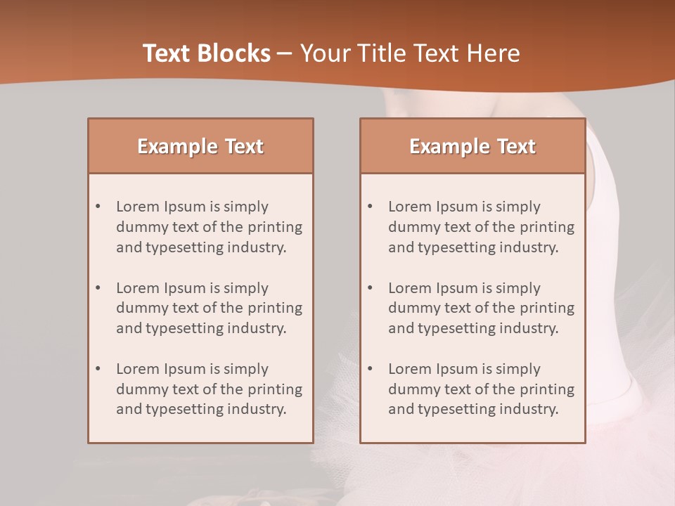 Portrait Petite Daughter PowerPoint Template