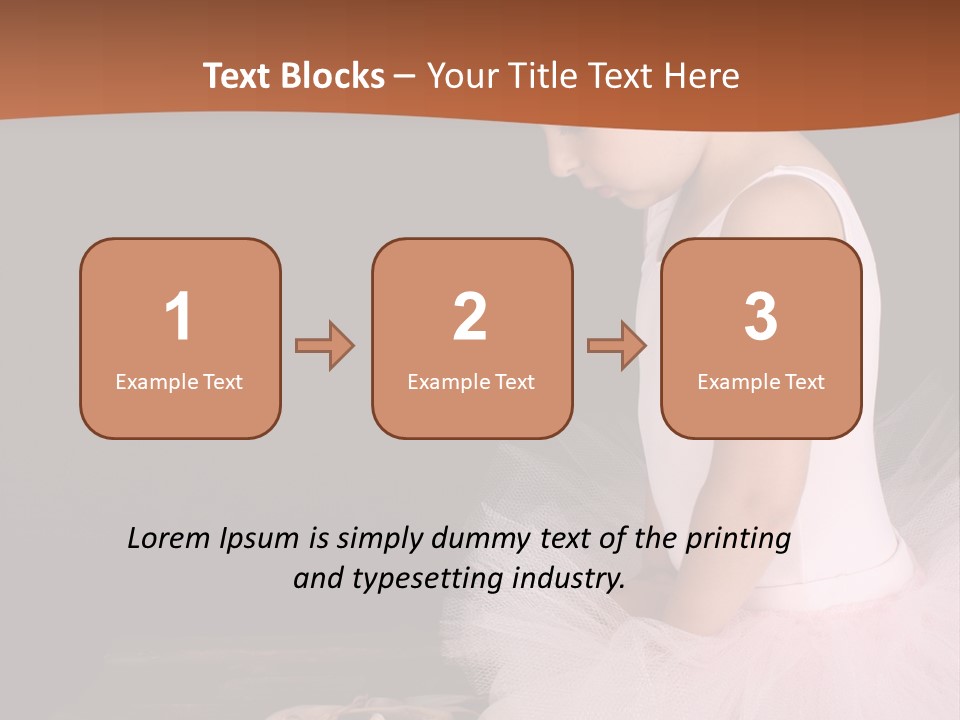 Portrait Petite Daughter PowerPoint Template